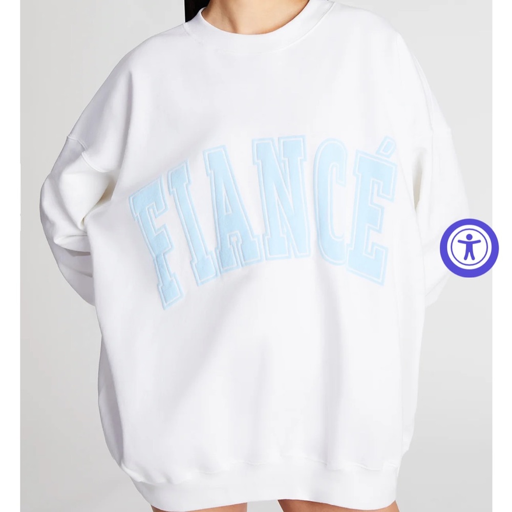 THE BAR FIANCÉ SWEATSHIRT SIZE M